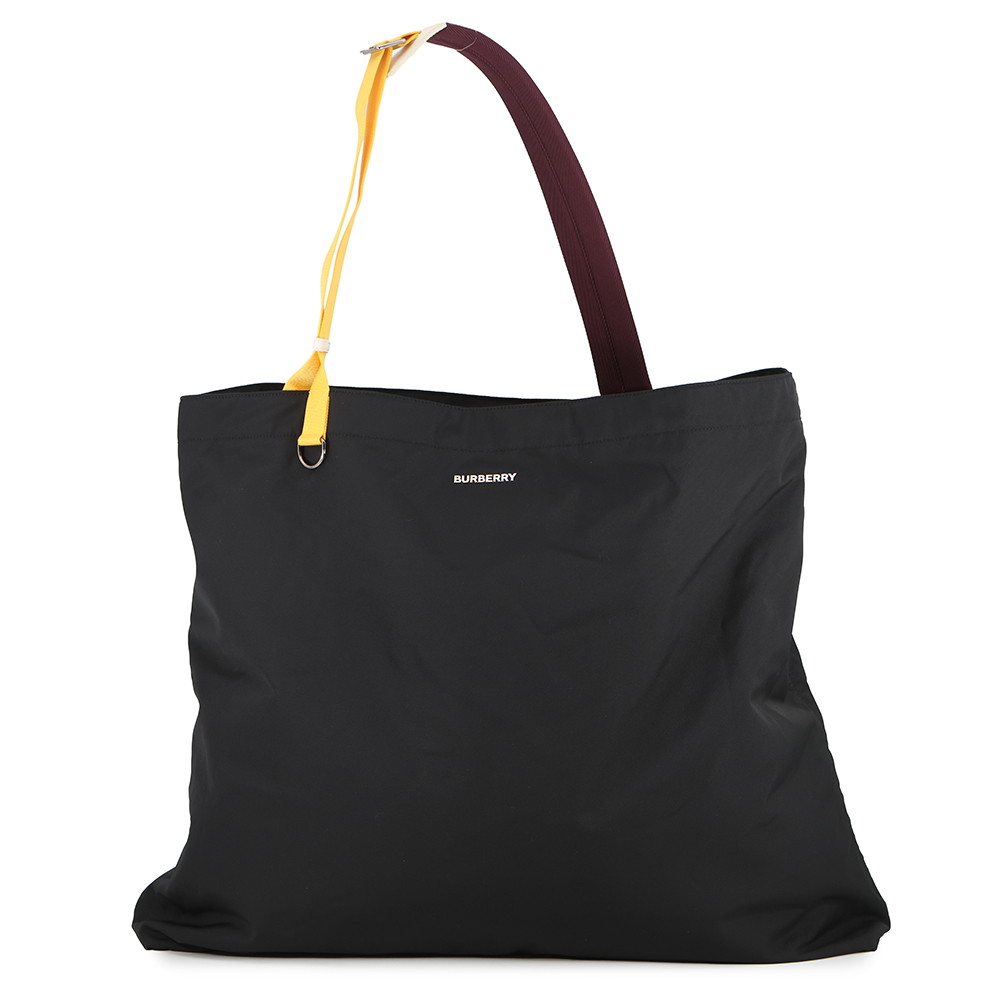 バーバリー トートバッグ アストラ メッセンジャートート ナイロン 8046895 BURBERRY 黒 【楽になること引き受ける】 【中古】  バーバリー 御徒面子 メンズ BURBERRY BAG