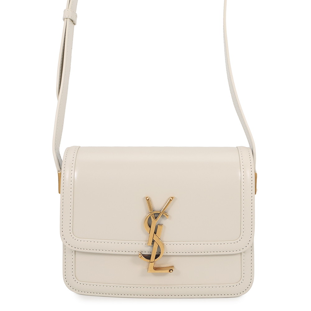 サンローランパリ ショルダーバッグ ソルフェリーノ スモール サッチェル なめし革 634306 SAINT LAURENT PARIS 白 【安全性のある引き受ける】 【中古】 サンローランパリ 御徒面子 サンローランパリ SAINT LAURENT PARIS BAG