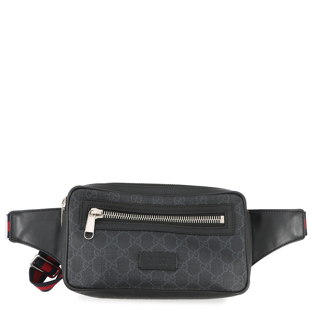 グッチ 上半身御徒面子 GGスプリーム 474293 GUCCI 酉の方角御徒面子 メンズ 黒 【安全性のある引き請ける】 【中古】 グッチ 御徒面子 メンズ GUCCI BAG