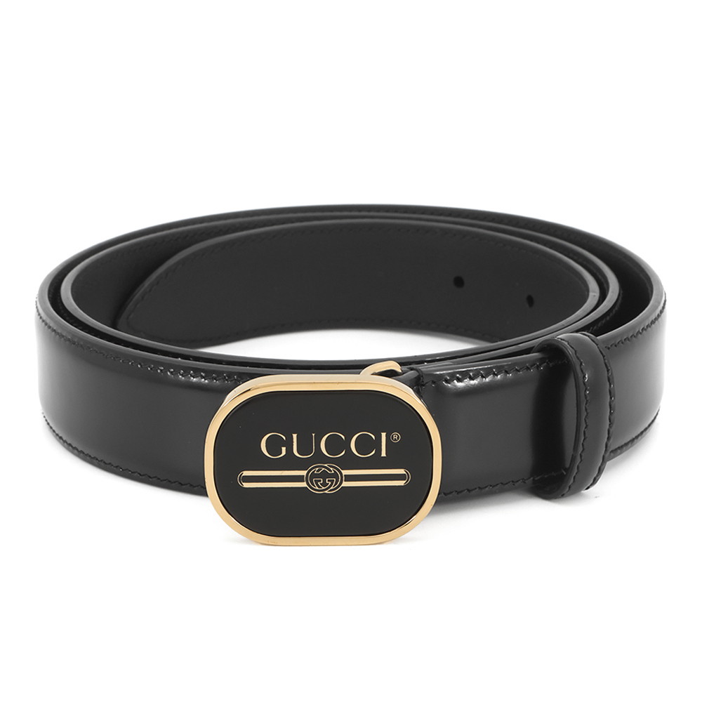 グッチ べルト なめし革 大きさ100 547754 GUCCI メンズ 黒 【安全性のある引き受ける】 【中古】  グッチ べルト GUCCI