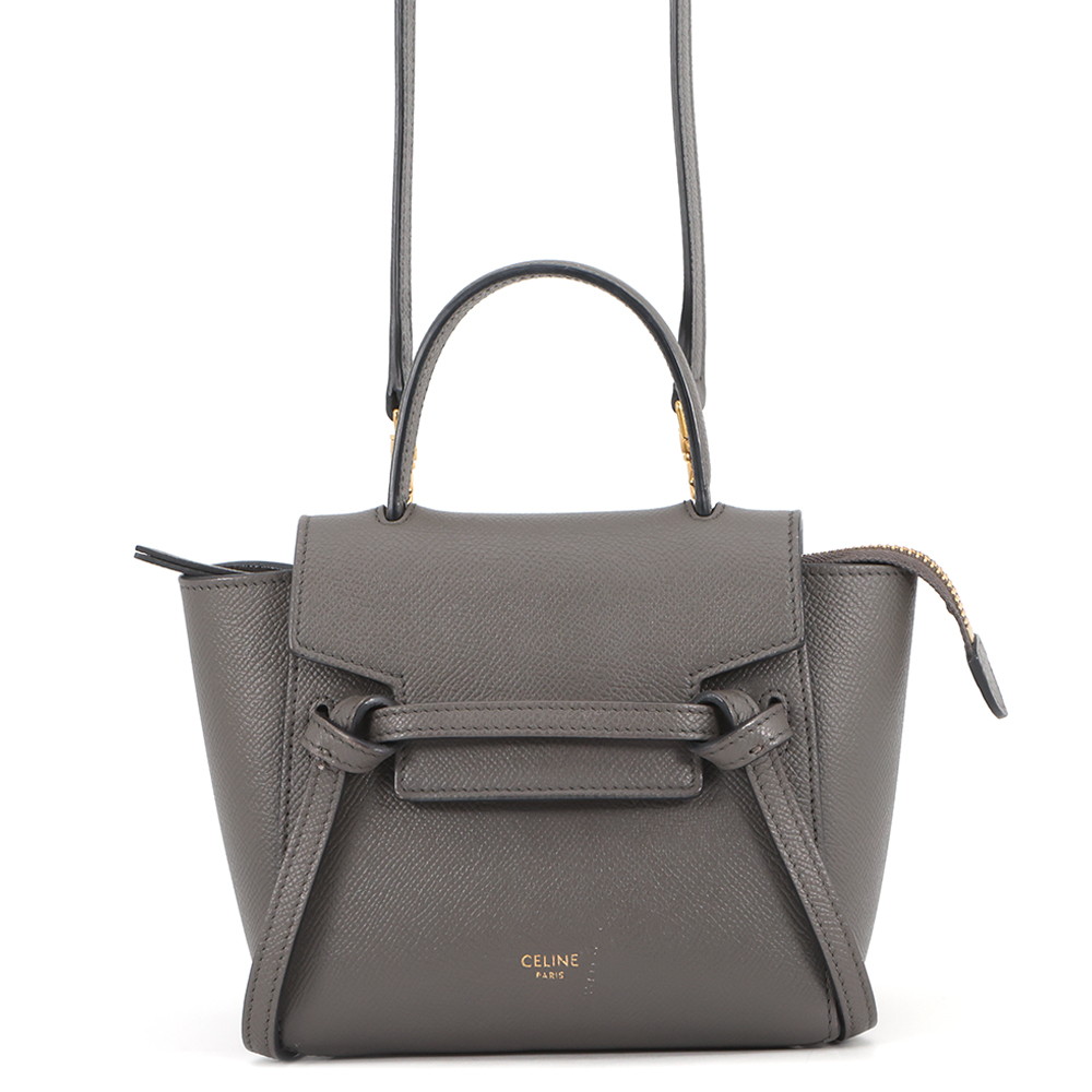 セリーヌ ハンドバッグ ベルトバッグ ナノ レザー 189003 CELINE 2wayショルダーバッグ 【安心保証】 【中古】 セリーヌ バッグ CELINE BAG|ブランド腕時計専門店タイムゾーン
