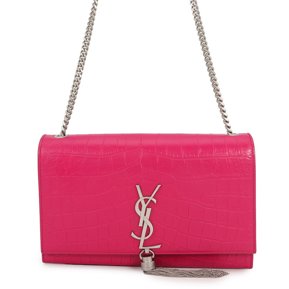 サンローランパリ ショルダーバッグ ケイト クロコ型押しレザー 354119 SAINT LAURENT PARIS 【安心保証】 【中古】 サンローランパリ バッグ SAINT LAURENT PARIS BAG｜ブランド腕時計専門店タイムゾーン