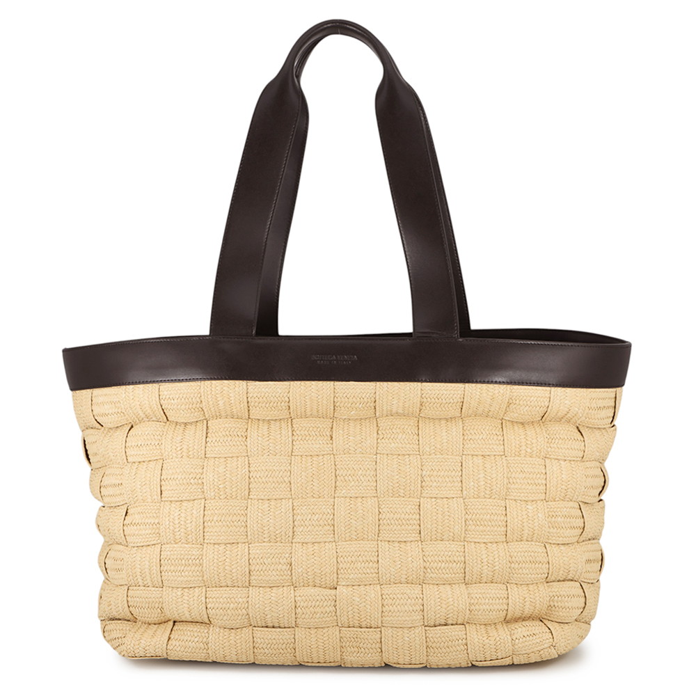 ボッテガヴェネタ トートバッグ イントレチャート テープ ラフィアラフ 730874 BOTTEGA VENETA 【中古】  ボッテガヴェネタ 御徒面子 BOTTEGA VENETA BAG