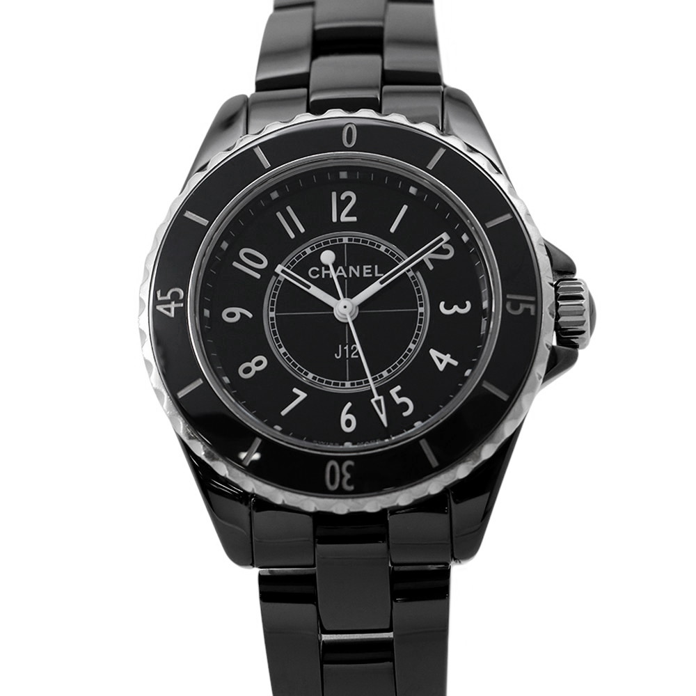 シャネル J12 H5695 CHANEL ウォッチ 御覧なさる 黒文字盤 石英 【楽になること引き受ける】 【中古】 シャネル J12 CHANEL シャネル 中古
