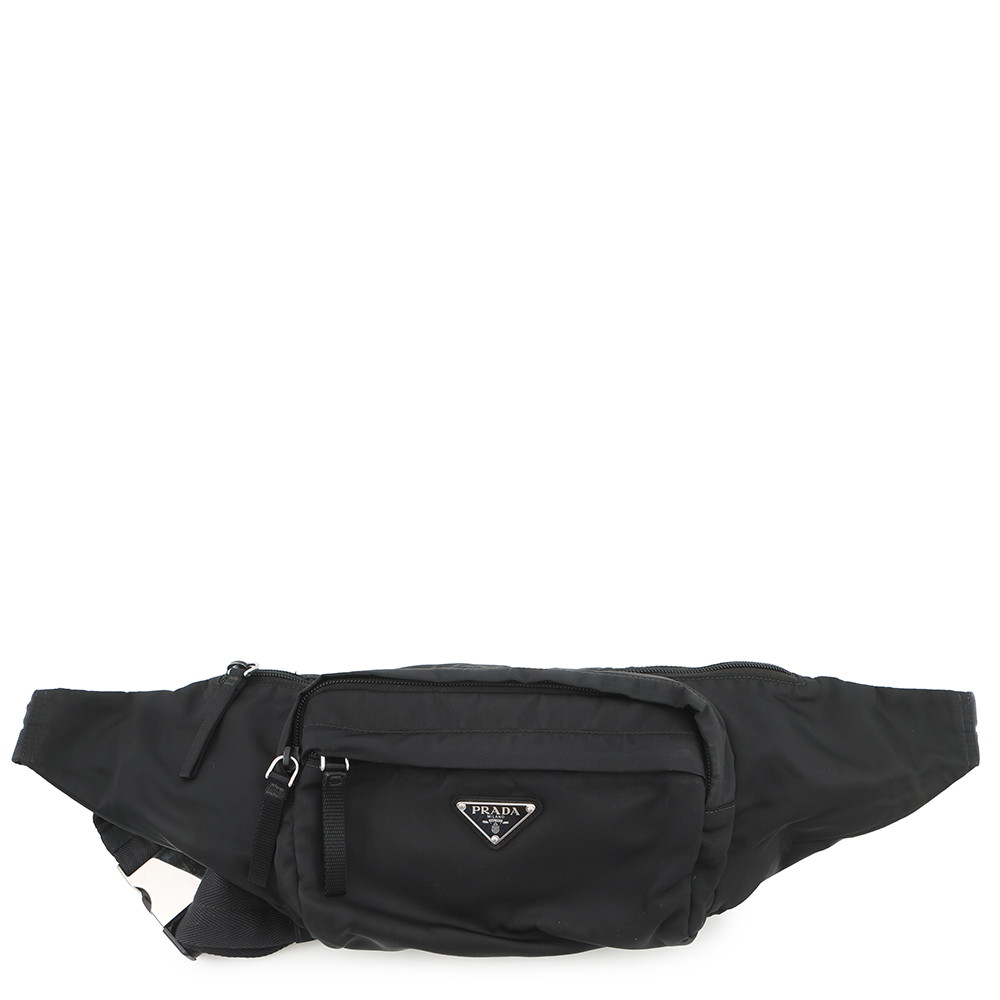 プラダ ボディバッグ トライアングルロゴ ナイロン 2VL005 PRADA 黒 【安心保証】 【中古】 プラダ バッグ メンズ PRADA BAG|ブランド腕時計専門店タイムゾーン
