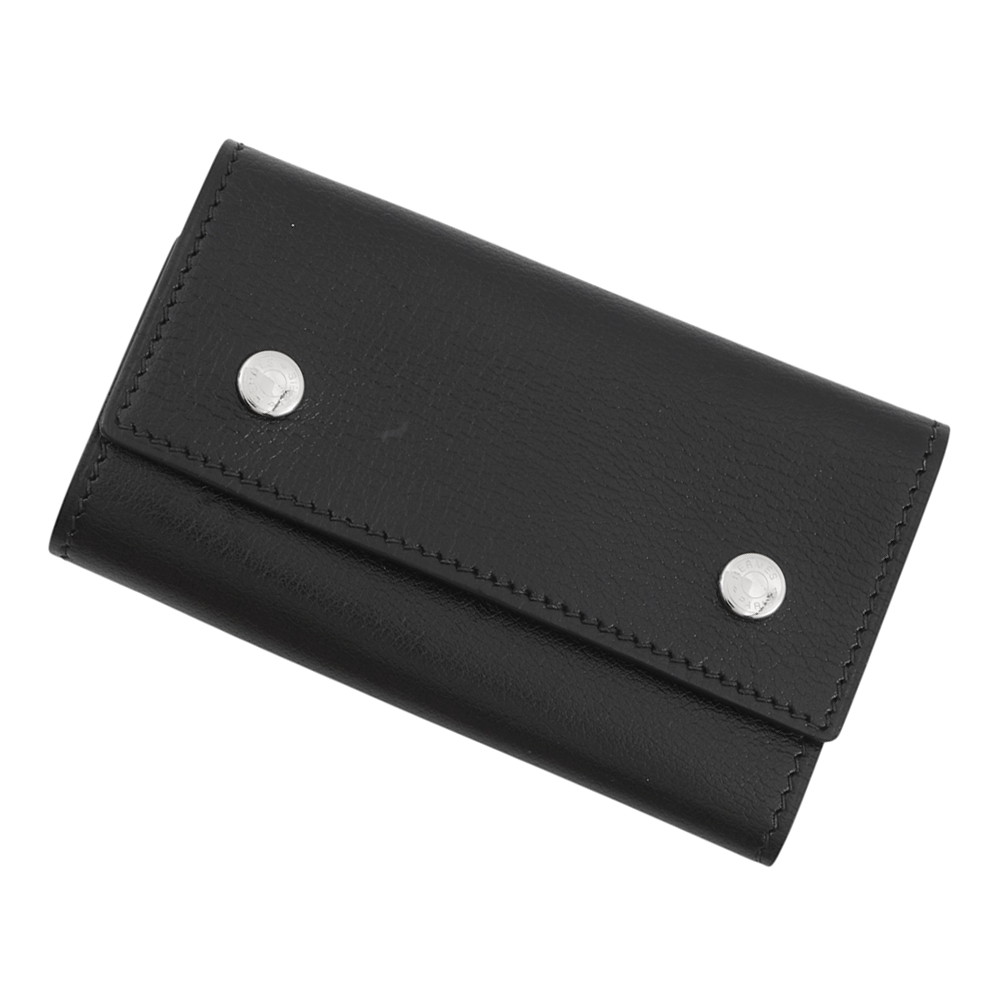 エルメス 6連足がかり容れもの エチュイ クレ6 黒いこと/しろがね色金具 ヴォーシャモニー □J目じるし 黒 【安全性のある引き請ける】 【中古】 エルメス 足がかり容れもの エルメス HERMES
