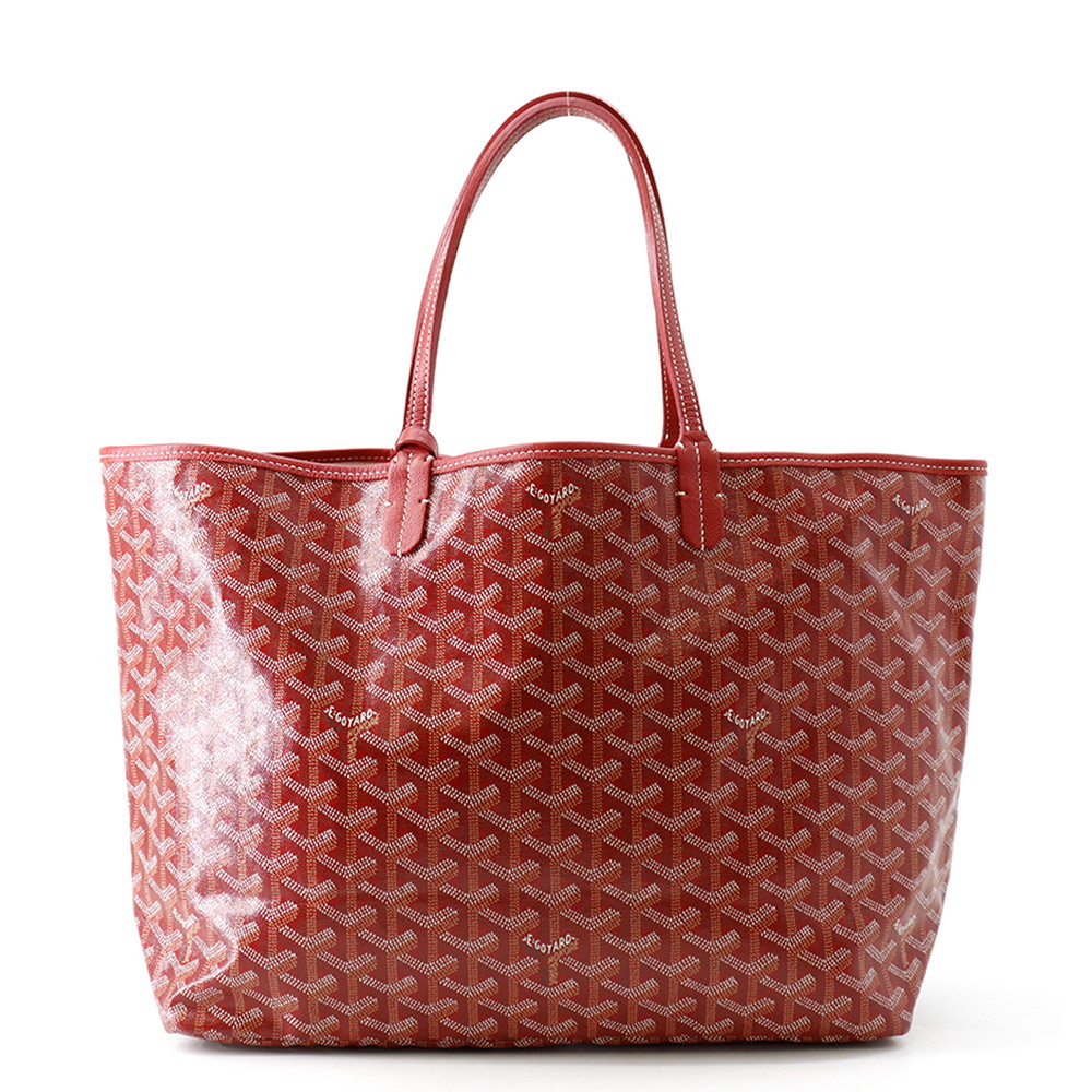 ゴヤール トートバッグ サンルイPM PVC/なめし革 STLOUIPMLTY02CL02P GOYARD 合財袋付き添い人 【楽になること引き請ける】 【中古】  ゴヤール 御徒面子 GOYARD BAG