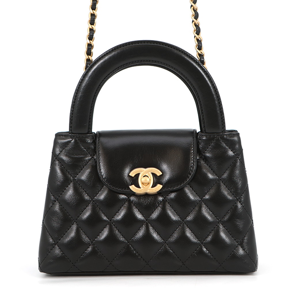 シャネル ハンドバック マトラッセ ココマーク ミニショッピングバッグ AS4416 2wayチェーン店ショルダーバッグ 黒 【中古】 シャネル 御徒面子 レディース CHANEL BAG