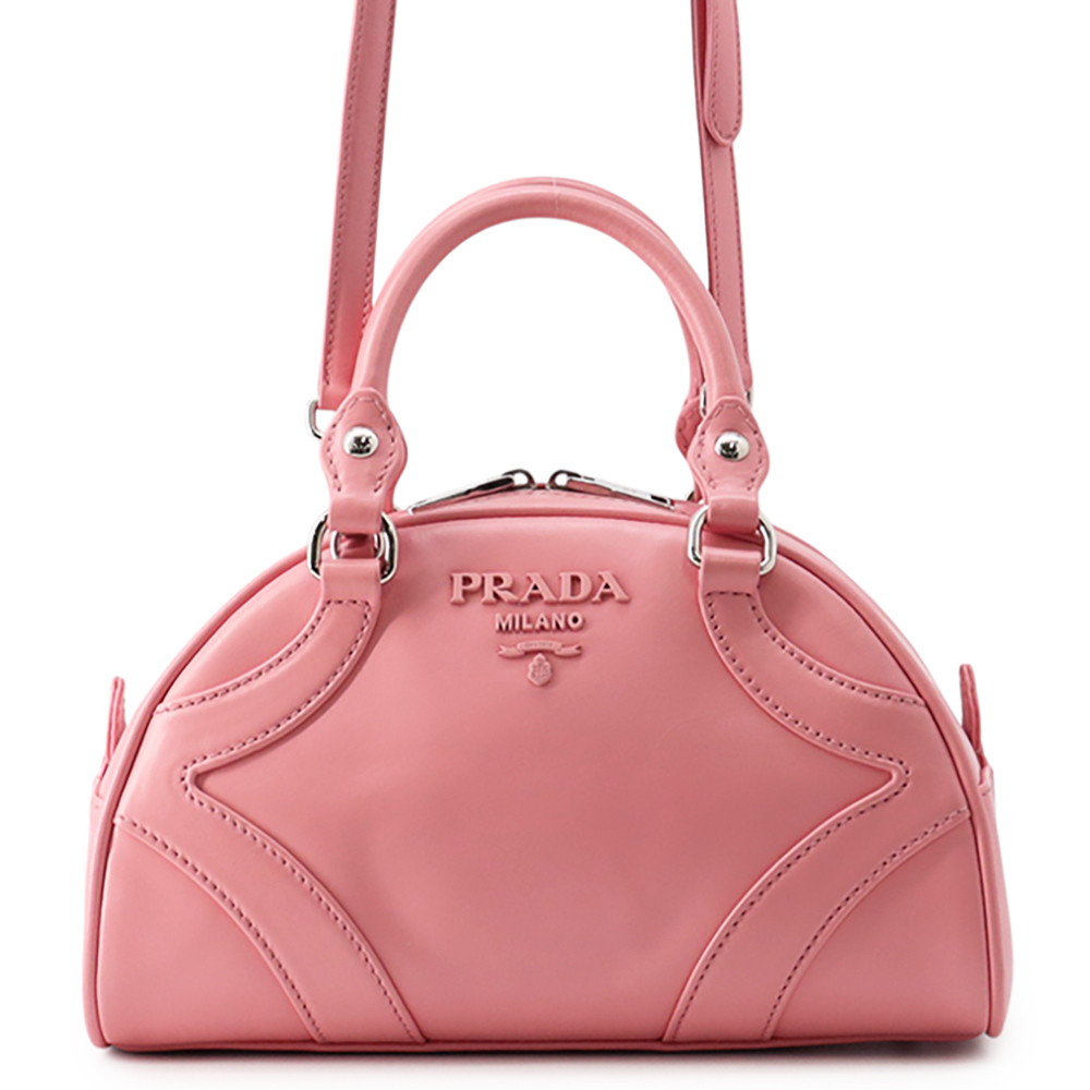 プラダ ハンドバック ボウリング御徒面子 なめし革 1BB071 PRADA 2wayショルダーバッグ 【楽になること引き受ける】 【中古】 プラダ 御徒面子 PRADA BAG