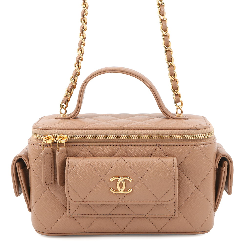 シャネル チェーン店ショルダーバッグ マトラッセ ココマーク バニティ キャビアひと肌 AP3017 CHANEL 御徒面子 【楽になること引きうける】 【中古】 シャネル 御徒面子 レディース CHANEL BAG