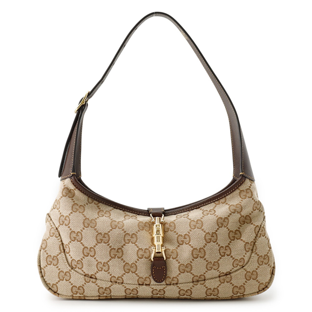 グッチ ショルダーバッグ ジャッキーか細い 並み並み GG帆布 なめし革 863137 GUCCI 御徒面子 2way 【楽になること引きうける】 【中古】 グッチ 御徒面子 GUCCI BAG