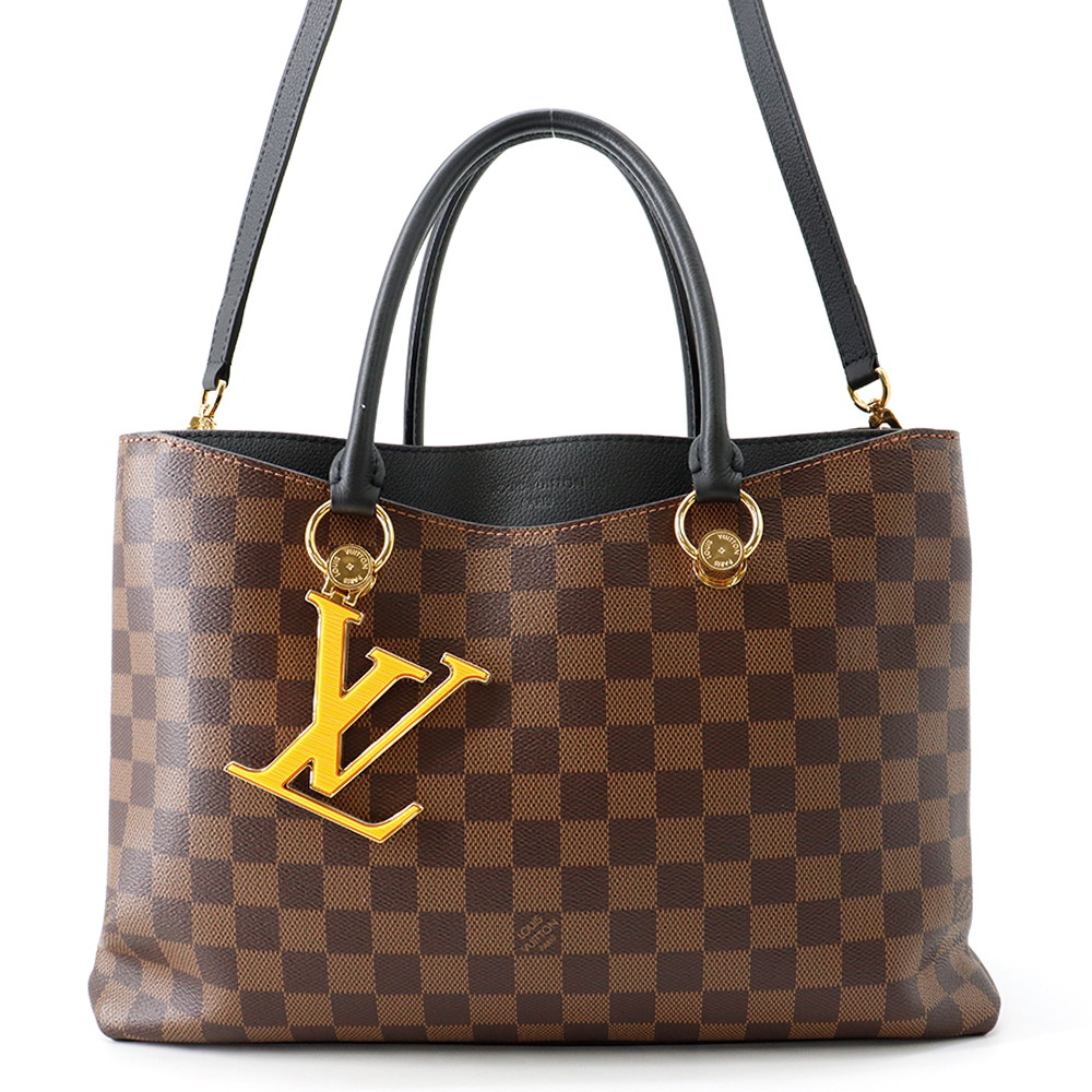 ルイヴィトン ハンドバック ダミエ・エベヌ LVリバー片方 N40050 LOUIS VUITTON ヴィトン 2wayショルダーバッグ 惹きつける付き添い人 【楽になること引き受ける】 【中古】 ルイ・ヴィトン ダミエ ルイ ヴィトン 御徒面子 ルイ ヴィトン LOUIS VUITTON BAG