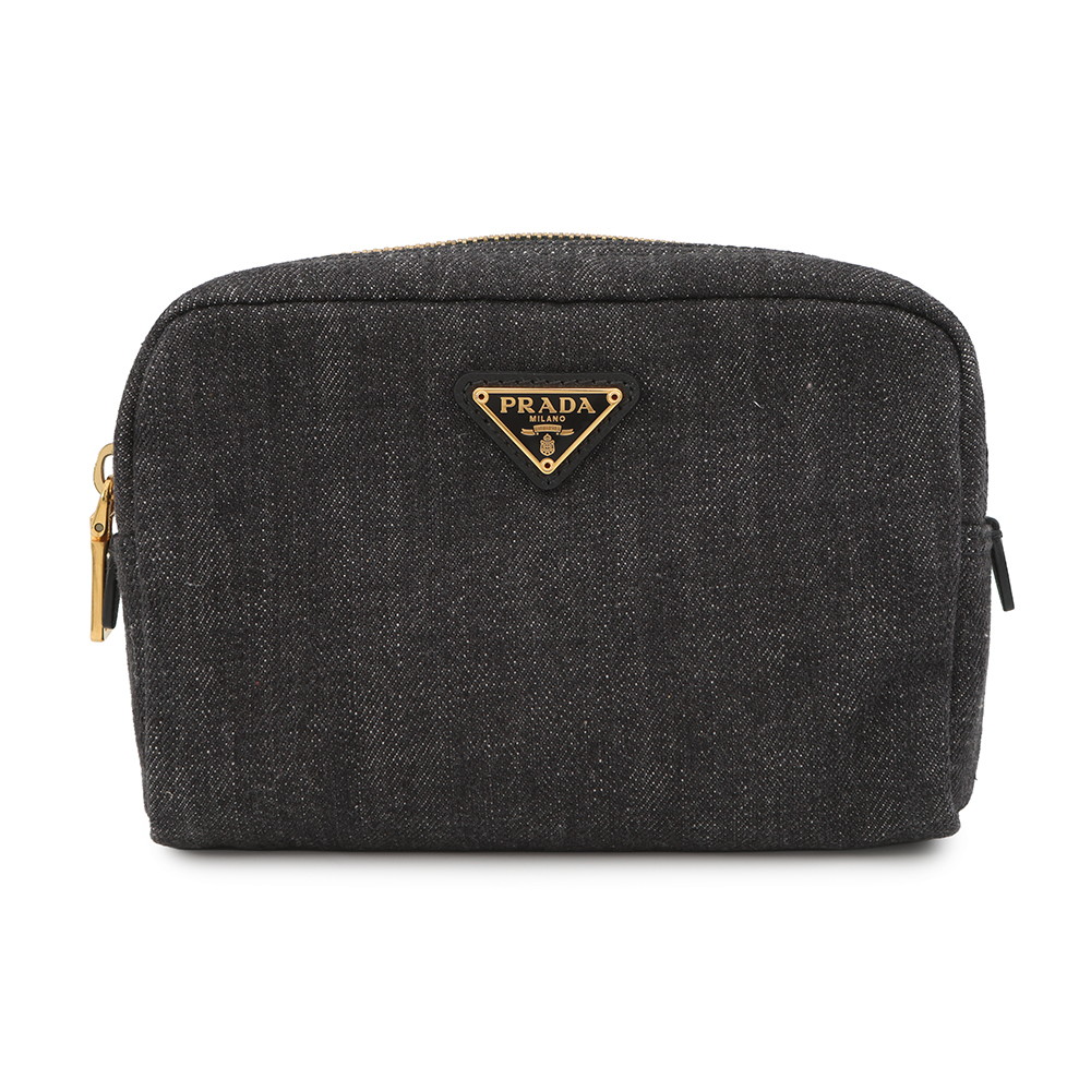 プラダ 車寄せ ３角形ロゴタイプ ジーンズ 1N0021 PRADA 小入れもの 【楽になること引き受ける】 【中古】 プラダ 小入れもの プラダ 車寄せ PRADA