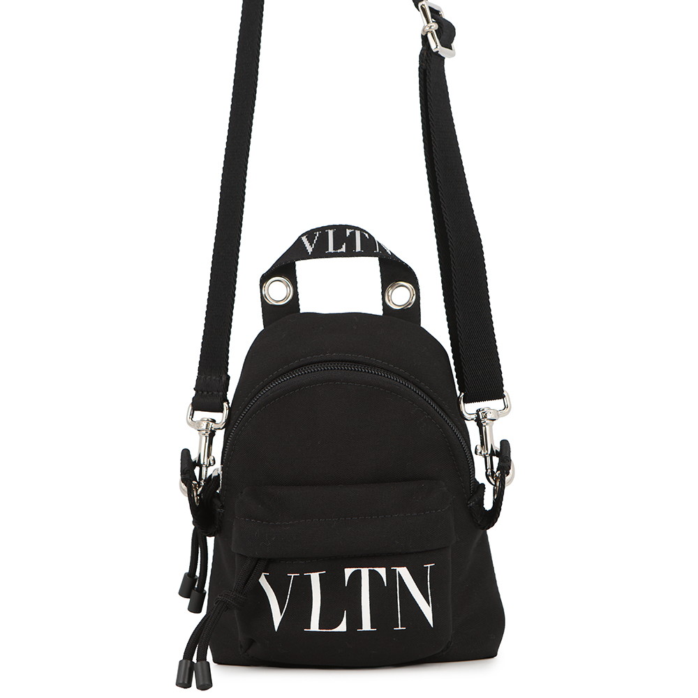 ヴァレンティノ・ガラヴァーニ ショルダーバッグ ミニクロスバッグ VLTNロゴタイプ VY2B0A11YHS VALENTINO 黒 【楽になること引き受ける】 【中古】  ヴァレンティノ・ガラヴァーニ 御徒面子 VALENTINO BAG