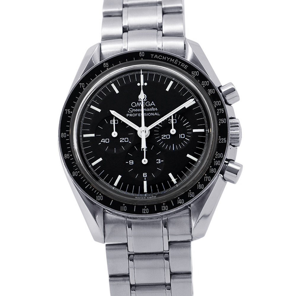 ゼロ す早さ御師匠さん 職業的 クロノグラフ 3570.50 OMEGA ウォッチ 黒文字盤 【楽になること引き受ける】 【中古】 ゼロ す早さ御師匠さん OMEGA ゼロ