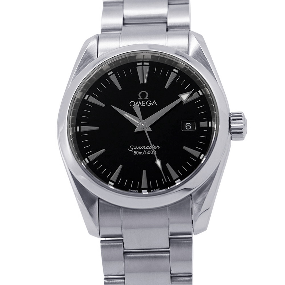 ゼロ シーマスター アクアテラ 2518.50.00 OMEGA ウオッチ 黒文字盤 【安全性のある引き請ける】 【中古】 ゼロ シーマスター OMEGA ゼロ 中古