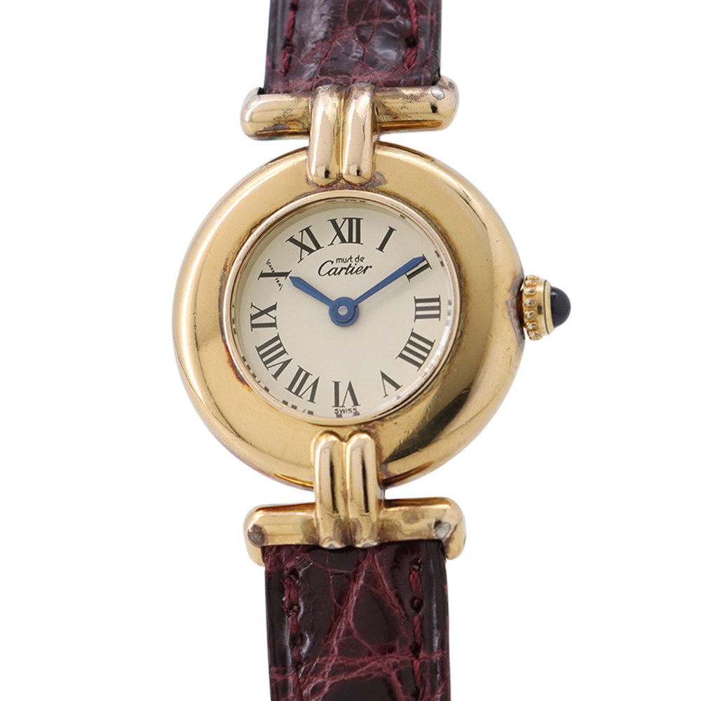 カルティエ マストコリゼ SM ヴェルメイユ W1000653 Cartier ウオッチ 象牙色文字記号盤 【楽になること引きうける】 【中古】 カルティエ マストコリゼ Cartier カルティエ 中古