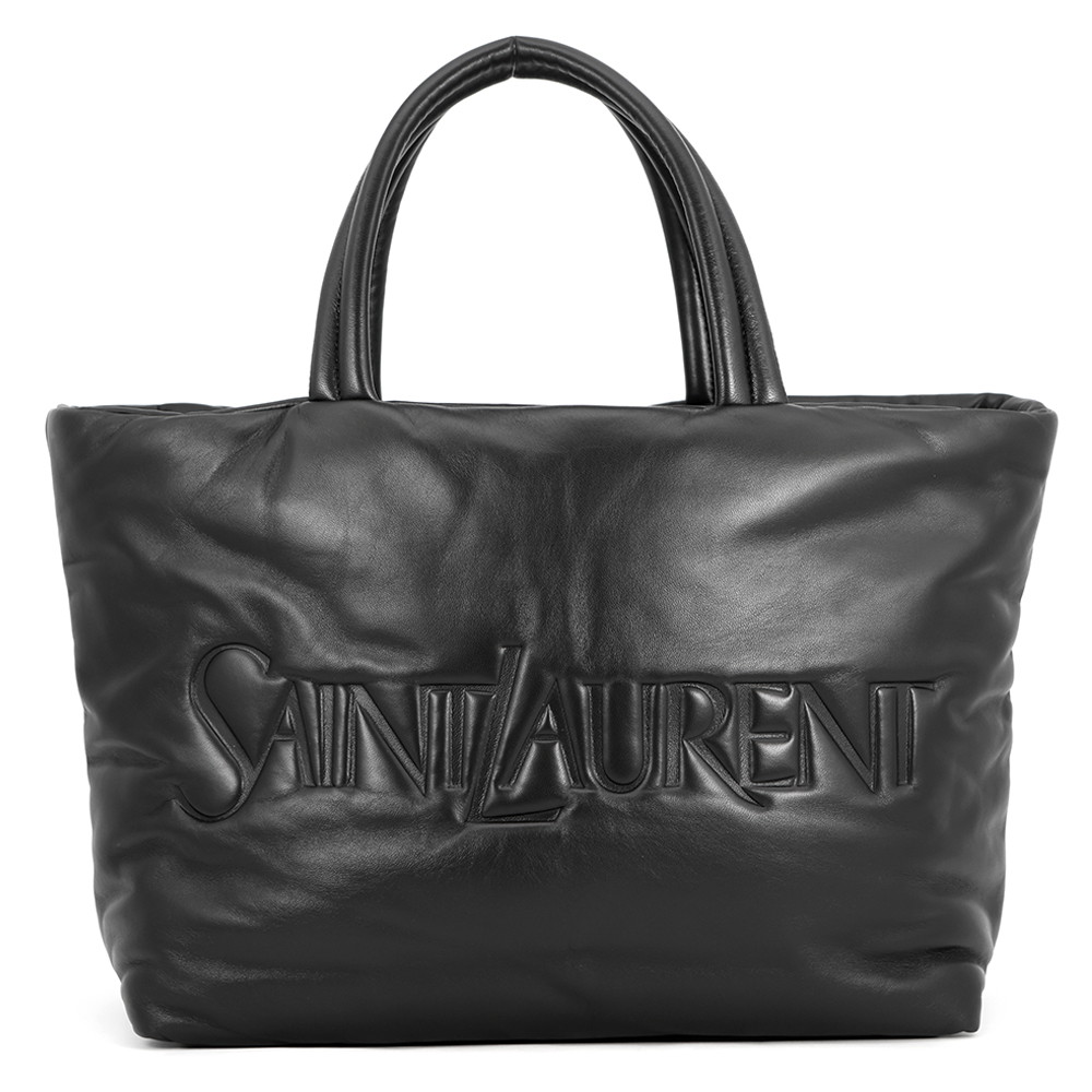 サンローランパリ トートバッグ ロゴタイプ なめし革 756269 SAINT LAURENT PARIS 御徒面子 黒 【安全性のある引き請ける】 【中古】 サンローランパリ 御徒面子 サンローランパリ SAINT LAURENT PARIS BAG