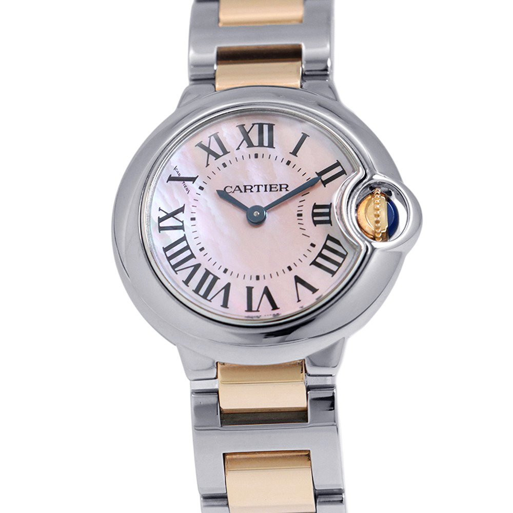 カルティエ バロン青色 SM W6920034 Cartier ウォッチ 御覧なさる レディース 石英 【楽になること引き受ける】 【中古】 カルティエ バロン青色 Cartier 中古