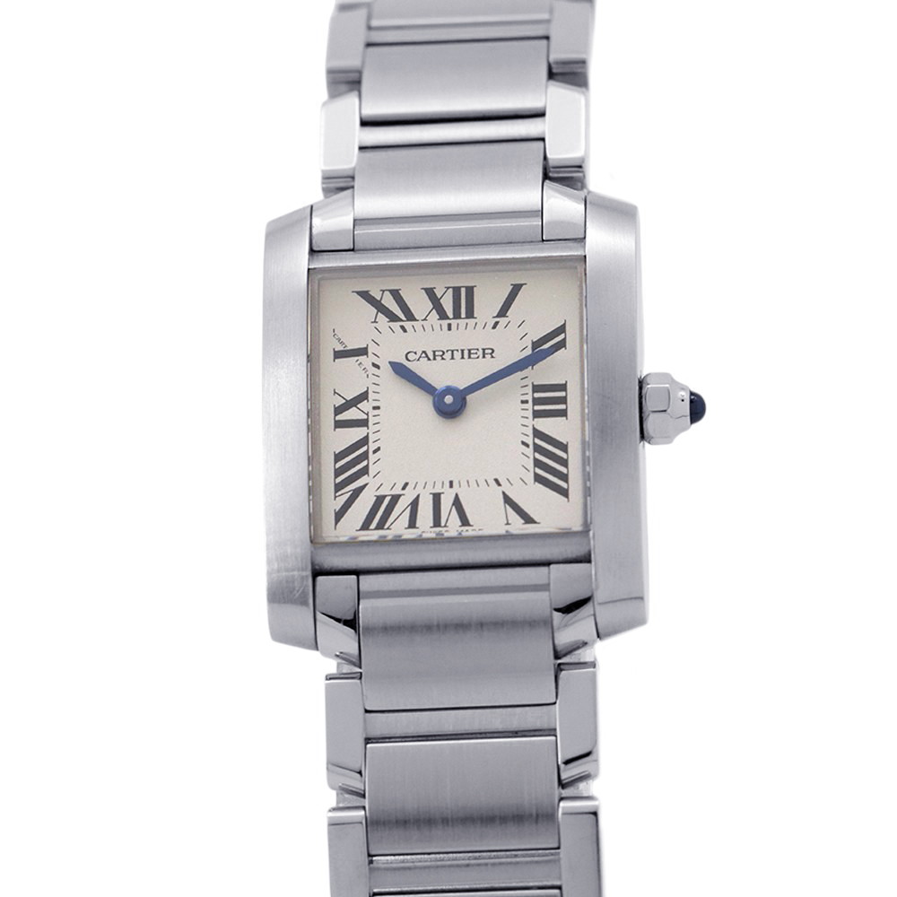 カルティエ タンク フランセーズ SM W51008Q3 Cartier 腕時計 レディース クォーツ 【安心保証】 【中古】 カルティエ タンク Cartier カルティエ 中古｜ブランド腕時計専門店タイムゾーン