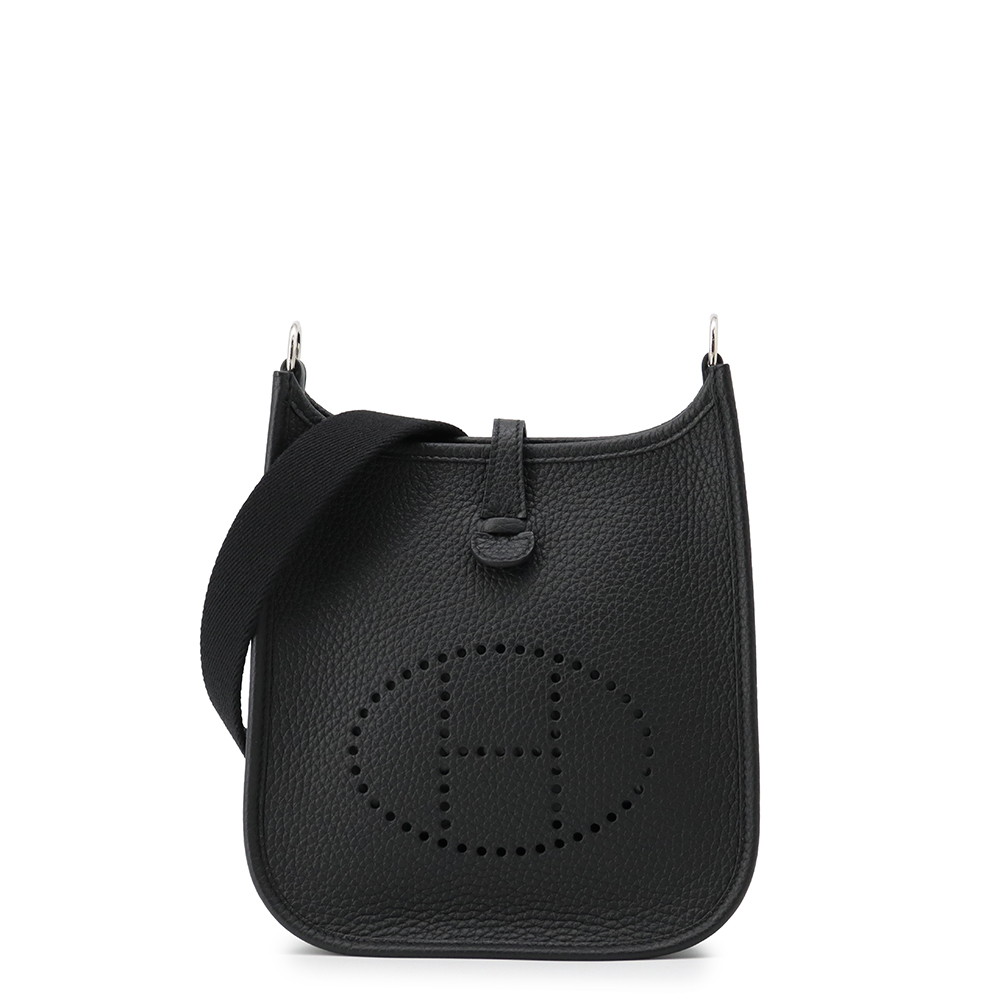 エルメス ショルダーバッグ エブリンTPM 111珊 黒いこと/しろがね色金具 トリヨンクレマンス G目じるし HERMES Evelyne エルメス エブリン エヴリン エルメス 御徒面子 エルメス レディース HERMES Evelyne HERMES BAG