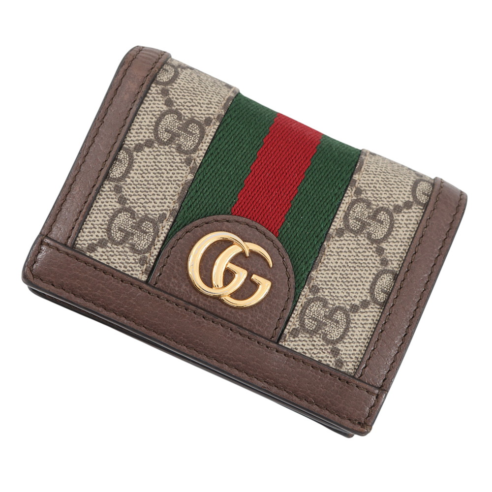 グッチ 長紙入れ オフィディア GGスプリーム GG 歌留多入れもの ウォレット 523155 GUCCI 【楽になること言いはなつ】 【中古】 グッチ GGスプリーム 紙入れ GUCCI WALLET