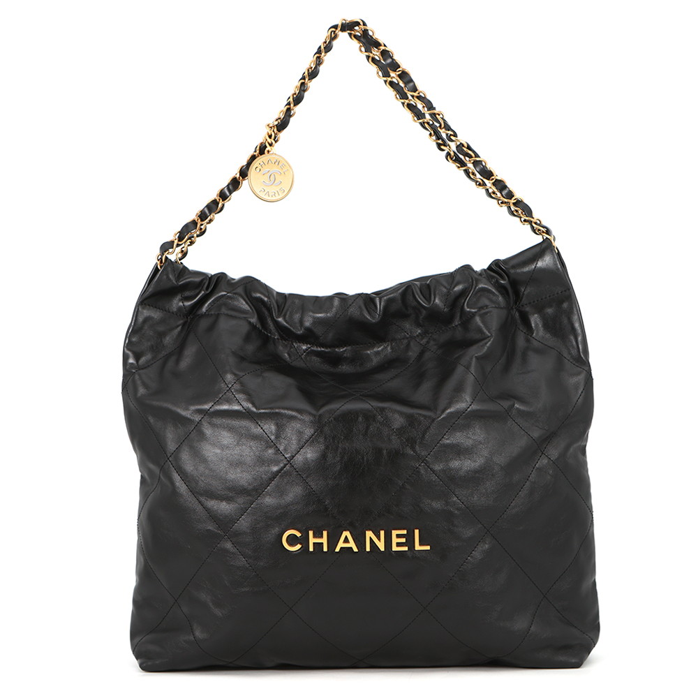 シャネル ハンドバック シャネル22 並み並み シャイニーカーフスキン AS3261 CHANEL 御徒面子 ショルダーバッグ 黒 【楽になること言いはなつ】 【中古】 シャネル 御徒面子 レディース CHANEL BAG