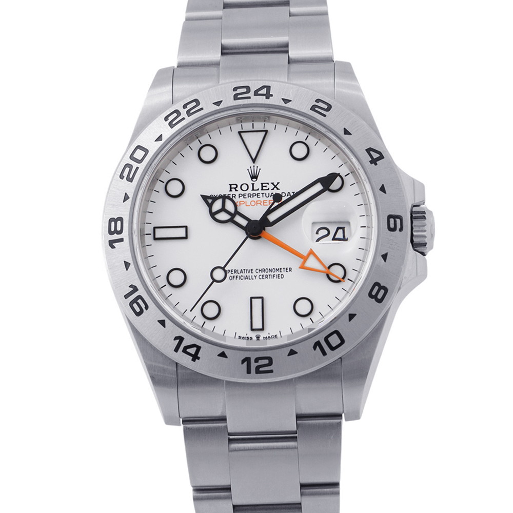 ロレックス エクスプローラー2 ランダムシリアル ルーレット 226570 ROLEX 腕時計 白文字盤 【安心保証】 【中古】 ロレックス エクスプローラー2 ROLEX ロレックス|ブランド腕時計専門店タイムゾーン