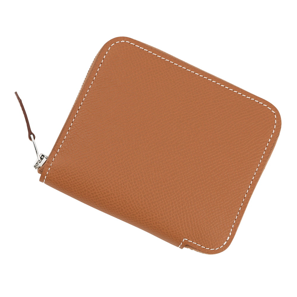 エルメス コインケース アザップコンパクト シルクイン ゴールド/カシス/シルバー金具 エプソン G刻印 HERMES エルメス 財布 エルメス 小銭入れ HERMES WALLET|ブランド腕時計専門店タイムゾーン