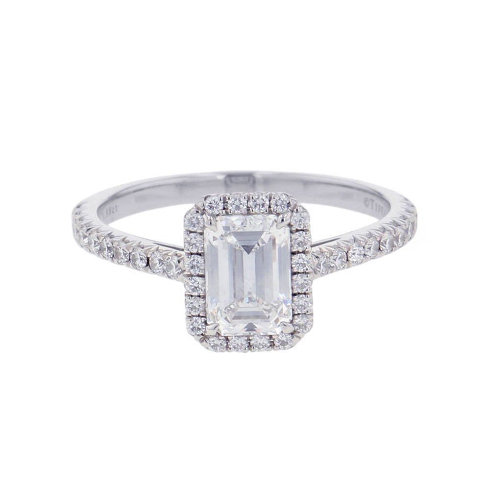 ティファニー リング ソレスト エメラルドカット ダイヤモンド 中石0.88ct Pt950プラチナ サイズ約10号 鑑定書付き 指輪 【安心保証】 【中古】 ティファニー ソレスト ダイヤモンド Tiffany&Co. 中古｜ブランド腕時計専門店タイムゾーン