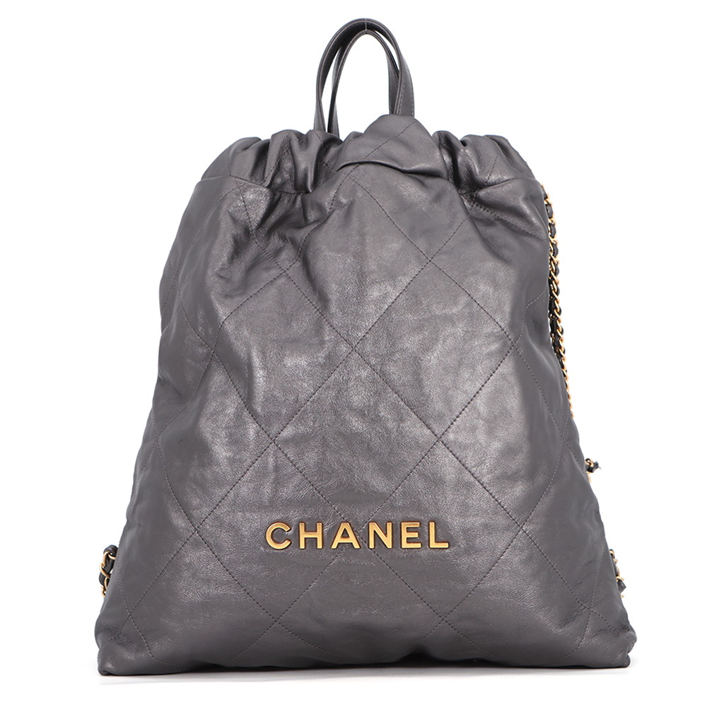 シャネル リュック シャネル22 ラージ シャイニーカーフレザー AS3313 CHANEL バックパック バッグ 【安心保証】 【中古】 シャネル バッグ レディース CHANEL BAG|ブランド腕時計専門店タイムゾーン