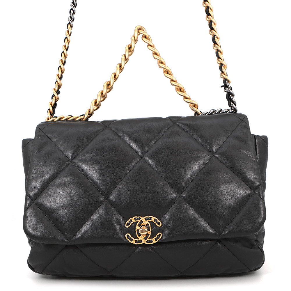 シャネル チェーンショルダーバッグ CHANEL19 マキシ マトラッセ ココマーク シャイニーカーフレザー AS1162 CHANEL 2way 【安心保証】 【中古】 シャネル バッグ レディース CHANEL BAG｜ブランド腕時計専門店タイムゾーン