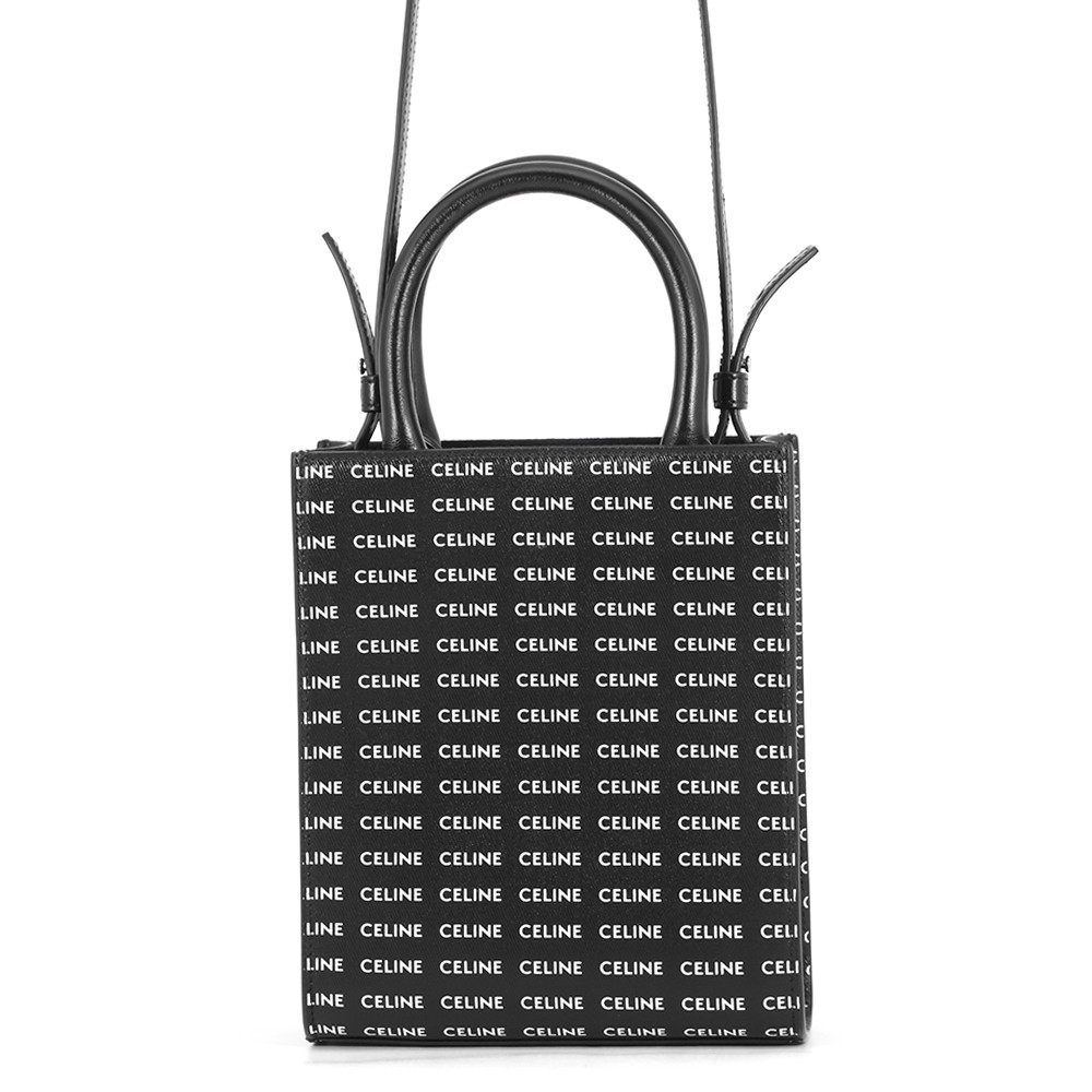 セリーヌ ハンドバッグ ミニ バーティカル カバ ロゴ レザー 194372DT2 CELINE 2wayショルダーバッグ 黒 白 【安心保証】 【中古】 セリーヌ バッグ CELINE BAG｜ブランド腕時計専門店タイムゾーン