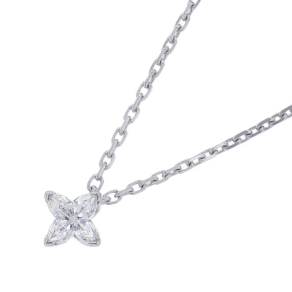 ルイヴィトン ネックレス LV ダイヤモンド ペンダント スター ダイヤ 7P 計約0.35ct K18WGホワイトゴールド Q03019 LOUIS VUITTON 【安心保証】 【中古】 ルイヴィトン LV モノグラム スターカット ダイヤモンド LOUIS VUITTON 中古｜ブランド腕時計専門店タイムゾーン