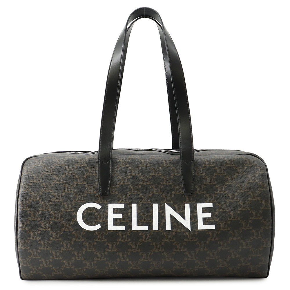 セリーヌ ボストンバッグ トリオンフ PVC/レザー 113852BZK CELINE 【安心保証】 【中古】 セリーヌ バッグ CELINE BAG｜ブランド腕時計専門店タイムゾーン