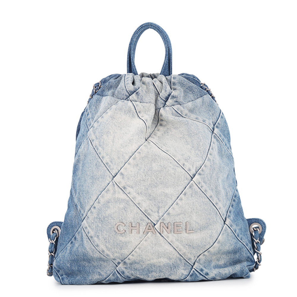 シャネル リュック シャネル22 スモール デニム AS3859 CHANEL バックパック 【安心保証】 【中古】 シャネル バッグ シャネル レディース CHANEL|ブランド腕時計専門店タイムゾーン