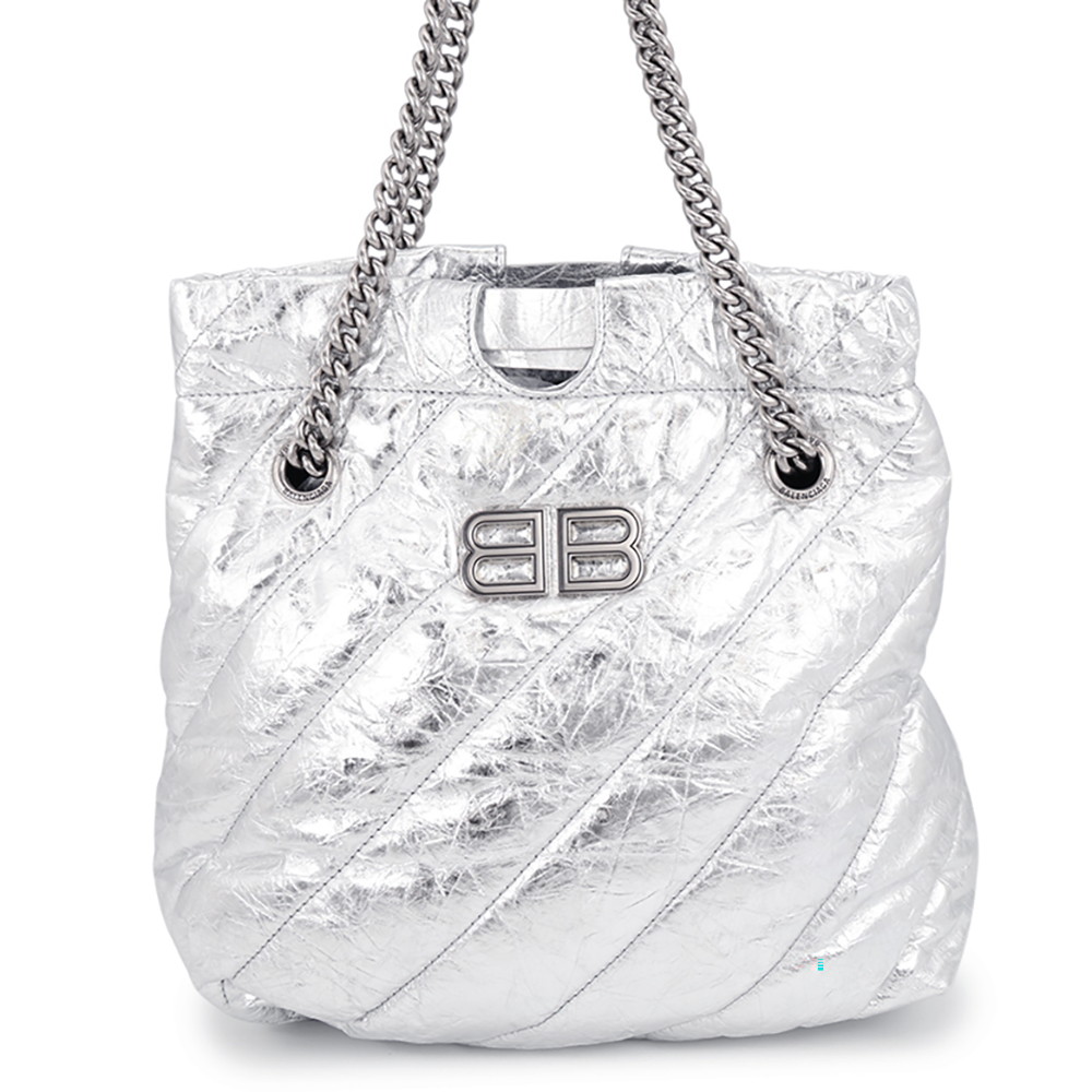 バレンシアガ ショルダーバッグ クラッシュ チェーン トートバッグ スモール レザー 742942 BALENCIAGA 2way 【安心保証】 【中古】 バレンシアガ バッグ BALENCIAGA BAG｜ブランド腕時計専門店タイムゾーン