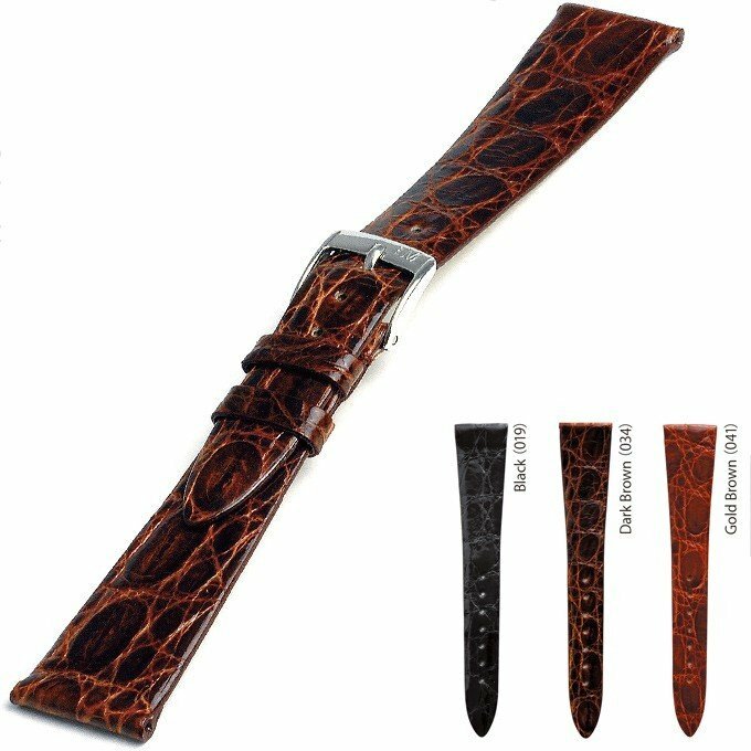楽天市場】時計ベルト 時計 ベルト カイマンクロコ ワニ革 MORELLATO