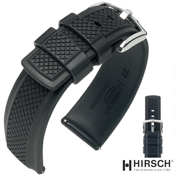 【新品同様】ヒルシュHIRSCH　ラバーベルト　アクセント　20mm 楽天市場】HIRSCH ヒルシュ アクセント ラバーベルト 時計ベルト