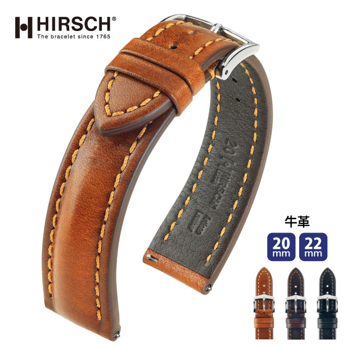 腕時計 時計ベルト 時計バンド メンズ バンド 交換 ウオッチ ヒルシュ HIRSCH LUCCA ルッカ 牛革 20mm 22mm 24mm hi-04902｜Watch Wrist Wear