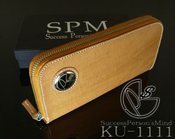 SPM（エスピーエム）バッファロレザー ラウンドファスナー ロングウォレット FC-1111【レザー 本革 ウォレット ラウンド 財布 小銭入れ 札入れ メンズ 】 ギフト