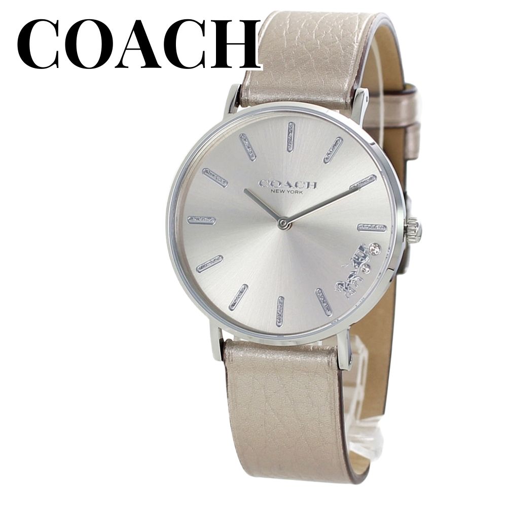 COACH コーチ 時計 レディース 腕時計 手表 おしゃれ かわいい 上品 リッチ 美しい 華やか レザー ベルト ブランド シンプル ベージュ赤女性 プレゼント うでどけい デート 結婚式 就職 祝い ファッション 誕生日プレゼント 成人 卒業 入学