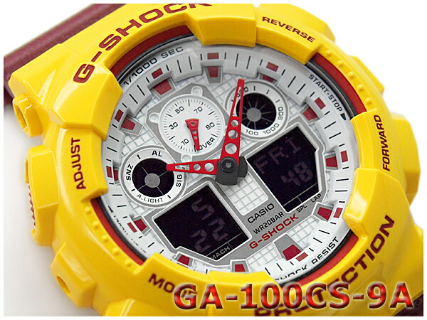 g shock ga 100 yellow