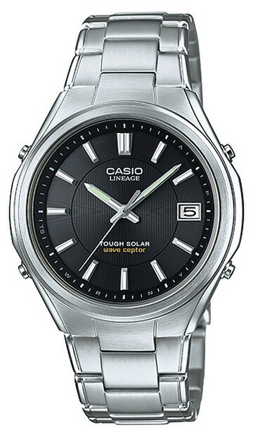 カシオ CASIO LINEAGE リニエージ アナログ ソーラー 電波 腕時計 シルバー ブラック LIW-120DEJ-1AJF 国内正規品｜G専門店 G-SUPPLY（ジーサプライ） 11,396円