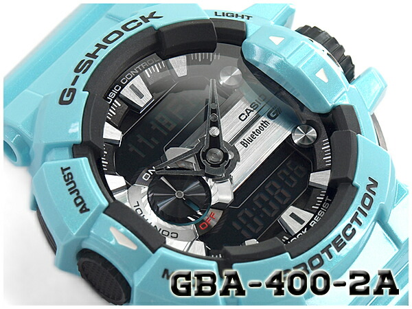 楽天市場 Gショック ジーショック G Shock カシオ Casio 限定モデル ジーミックス G Mix Bluetooth スマフォ連携モデル 逆輸入海外モデル アナデジ 腕時計 ライトブルー Gba 400 2cdr Gba 400 2c G専門店 G Supply ジーサプライ