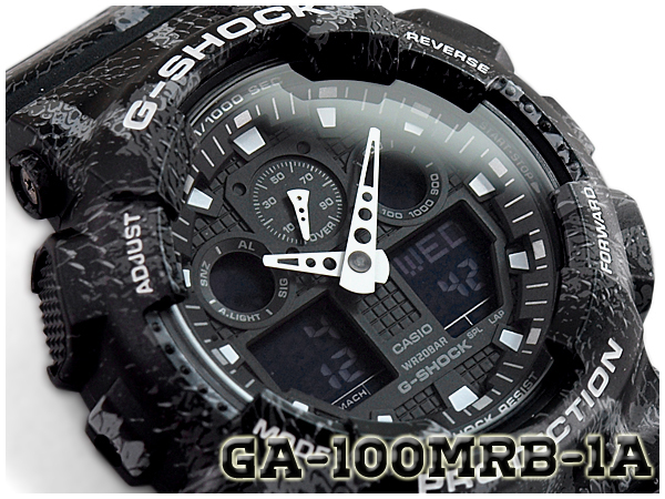 楽天市場 G Shock Gショック ジーショック マルセロバーロン コラボ 限定モデル 逆輸入海外モデル Casio カシオ アナデジ 腕時計 ブラック モノトーン スネーク 蛇柄 Ga 100mrb 1a G専門店 G Supply ジーサプライ