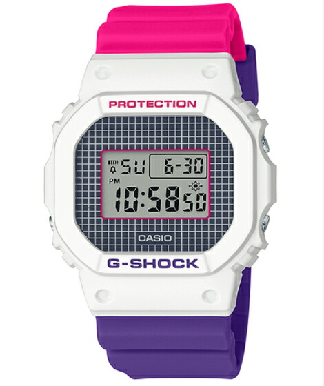 配送員設置送料無料 G Shock Gショック ジーショック 限定モデル Throwback 1990s カシオ Casio デジタル 腕時計 ホワイト パープル ピンク Dw 5600thb 7dr Dw 5600thb 7 Origin オリジン スクエアモデル 逆輸入 海外モデル G専門店 G Supply ジーサプライ 安い