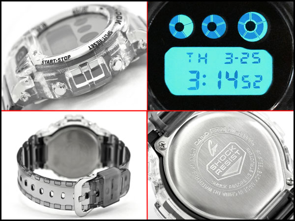 楽天市場 G Shock Gショック ジーショック 限定モデル Clear Skeleton クリアスケルトン 逆輸入海外モデル カシオ Casio デジタル 腕時計 スケルトン グレー Dw 6900sk 1dr Dw 6900sk 1 G専門店 G Supply ジーサプライ