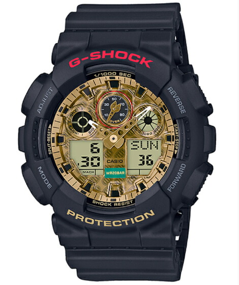 楽天市場 日本製 G Shock Gショック ジーショック 限定モデル 招き猫 Manekinekoモデル カシオ Casio アナデジ 腕時計 ブラック ゴールド Ga 100tmn 1ajr 国内正規モデル G専門店 G Supply ジーサプライ