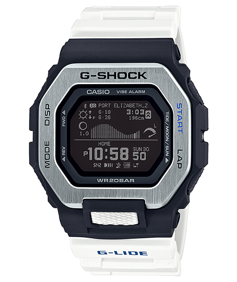 楽天市場 カシオ Casio G Shock G Lide Gライド ジーライド 夏モデル Gbx 100 7jf サーファー サーフィン メンズ デジタル 腕時計 ブラック ホワイト Gショック ジーショック 国内正規モデル G専門店 G Supply ジーサプライ